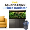 Pack Acuario BOYU Ea120 246 L (sin gabinete) + Filtro Canister BOYU EF-35