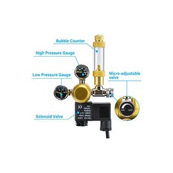 Regulador de CO2 para tanque acuario CGA320